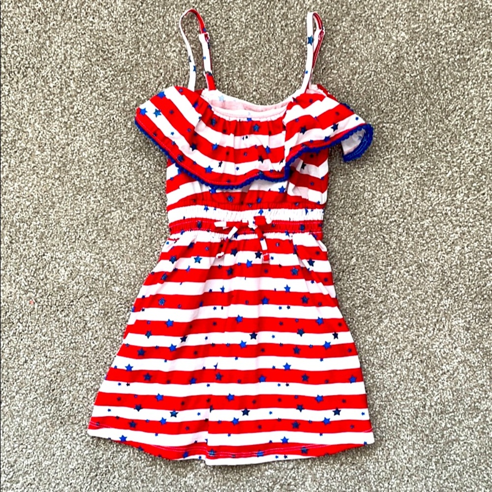 Red, White & Blue Girls dress